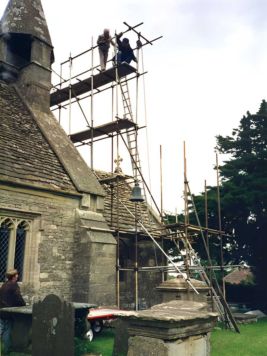 Lowering the bell - St. James West Littleton