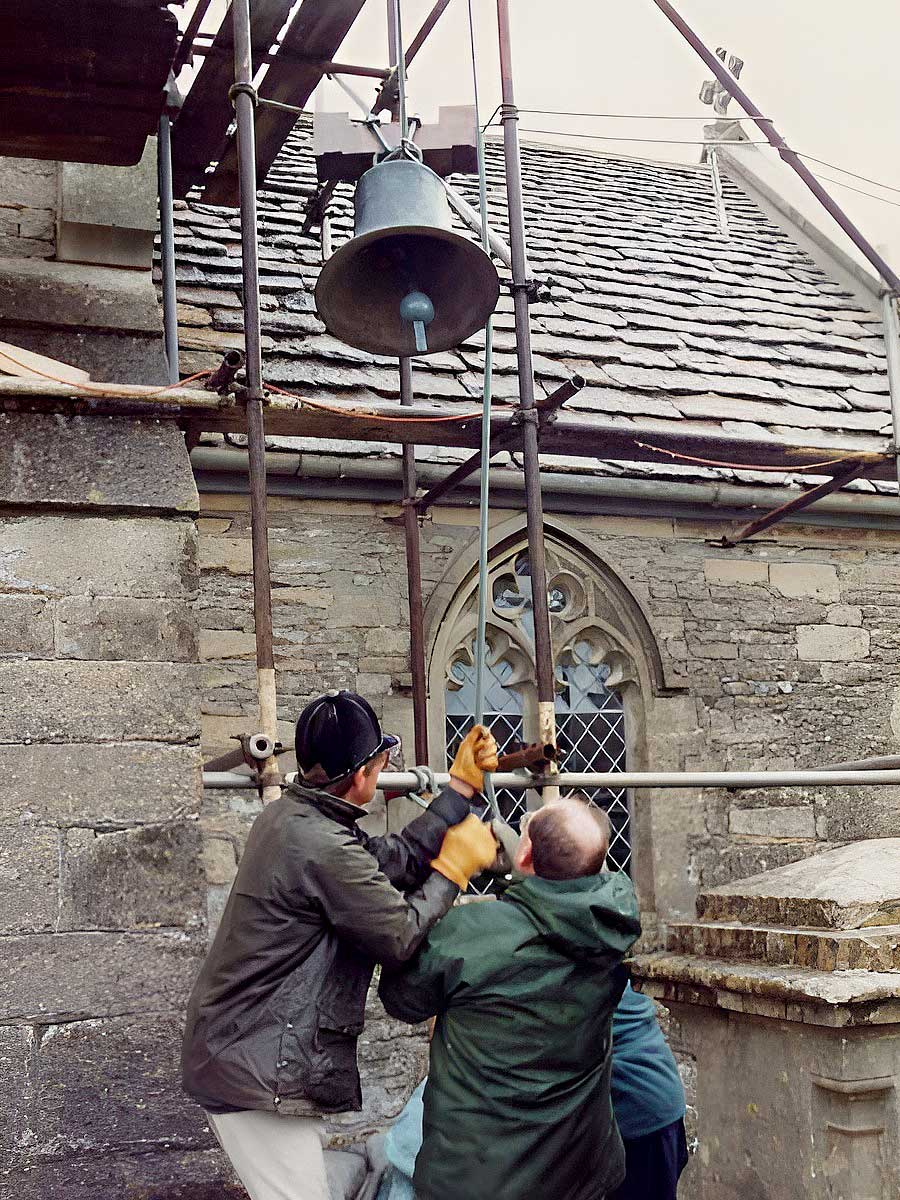 Rehang the bell - St. James West Littleton